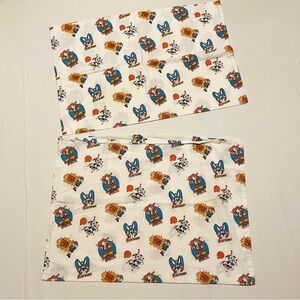 Kids Cartoon Print Set of 2 Pillowcase Ringo Rabbit Deputy Duck